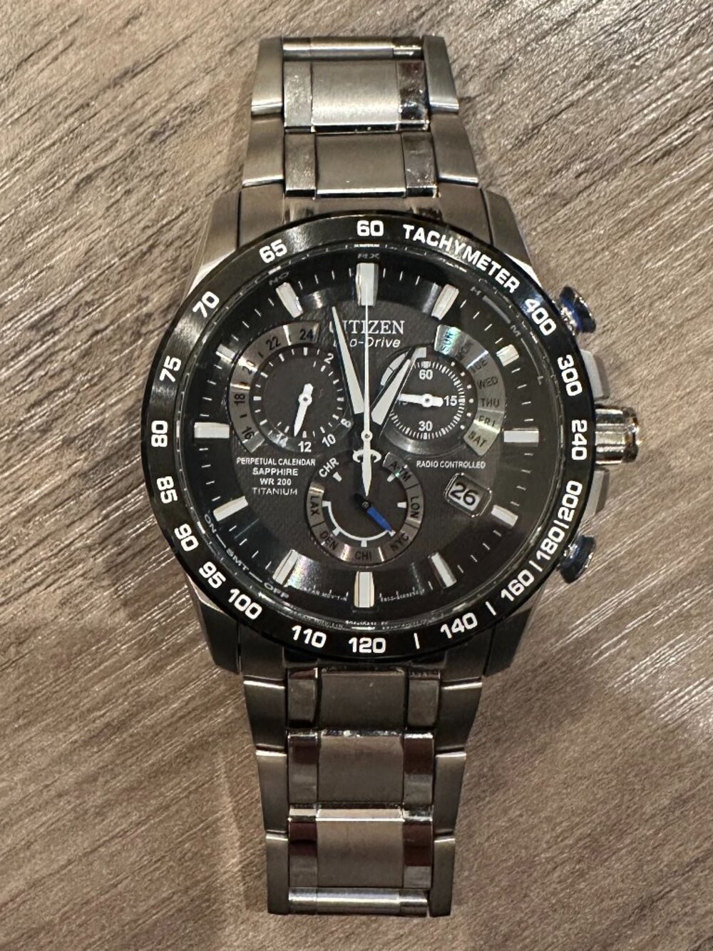 Titanium Chronograph Citizen Watch